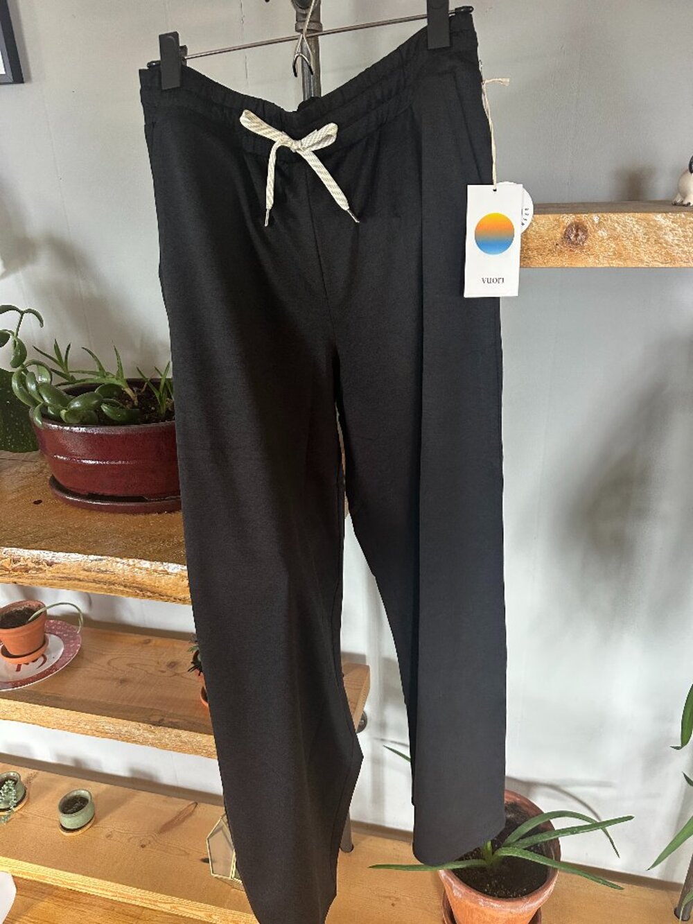 NWT Vuori Halo Essential Wideleg Pants Black Heather M - Picture 5 of 10